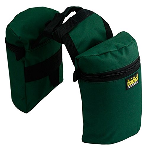 Trailmax Junior - Alforjas para silla con cuerno - Equipaje para silla vaquera de cowboy - Verde