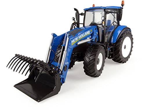 Universal Hobbies Model Compatible con New Holland T5.120 with FRONTLOADER 1:32 DIECAST UH4958