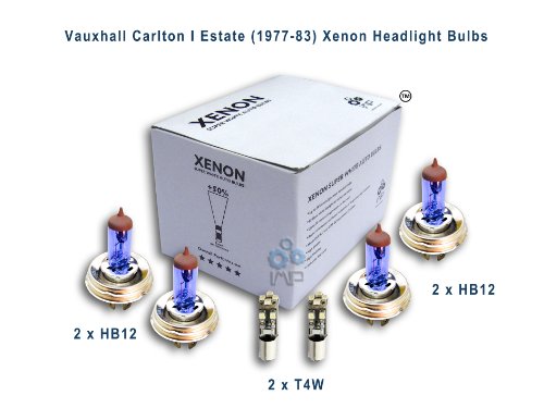 Vauxhall Carlton I Estate (1977-83) Xenon Headlight Bulbs HB12, HB12, T4W