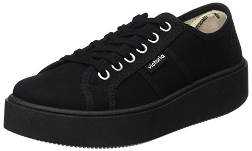 victoria Plano VICTORIA Utopia Lona Piso Negro 1260111-WOMEN para Mujer Negro 37