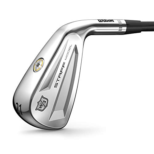 Wilson Hierro Staff Model Utility Palo de Golf, flexión rígida, para diestros, Longitud estándar 40", Varilla de Grafito, para Hombres, Gris, Loft 18°