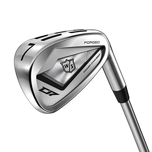 Wilson Staff Hierro D10 Palo de Golf, Forged Steel, flexión rígida, para diestros, Varilla de Acero, para Hombres, Stahl, 4-PW