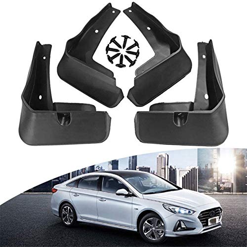 WWJZXC4PCS Guardabarros de Coche para Hyundai Sonata 2019, Guardabarros de Goma Delanteros y Traseros, Guardabarros, Guardabarros, Accesorios para autom¨®viles