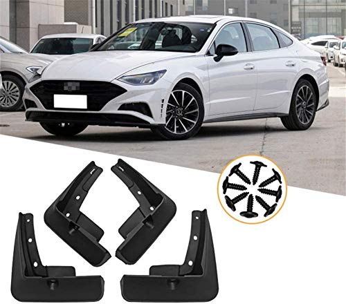 WWJZXC4PCS Guardabarros de Coche para Hyundai Sonata 2020, Guardabarros de Goma Delanteros y Traseros, Guardabarros, Guardabarros, Accesorios para autom¨®viles