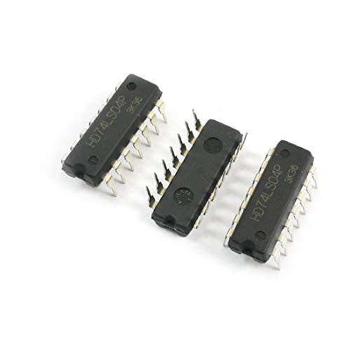 X-DREE 74LS04 Dual Row 14Pin DIP14 a través del orificio PCB Montaje en superficie Hex Inversor Lógica IC 3Pcs (6224dfd9dab9956269aa0ae5acef6ea4)