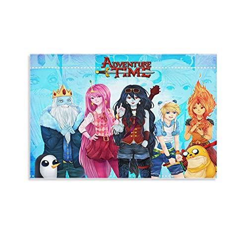 XIONGJIE Póster de anime de Finn y Marceline de 60 x 90 cm, diseño moderno de la habitación familiar