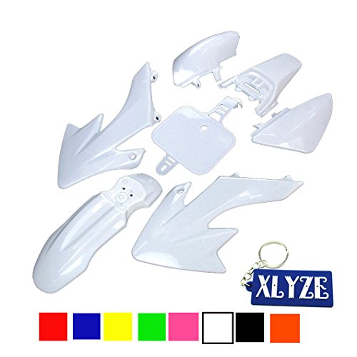 XLYZE White Fairing Kit de defensa de plástico para Honda Piranha CRF50 XR50 50cc 70cc 90cc 110cc 125cc 140cc 150cc 160cc dirt bike SDG SSR