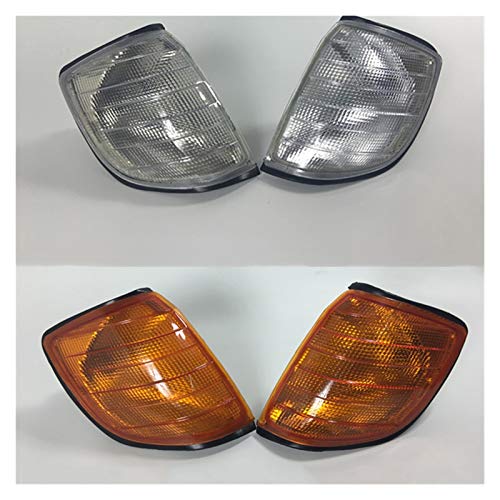 YEZHENGHUA Yzhua Indicador Turn Signal Light Flasher Flasher Lámpara de Esquina Fit para Mercedes-Benz W140 S280 S320 S350 S500 S600 1991-1998 (Color : Pair (L R) Amber)