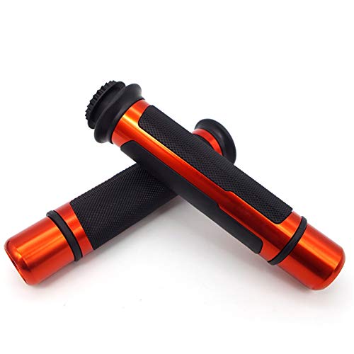 YTDZ Mango de Motocicleta Puños universales para Motos CNC 22mm 7/8" para Ho&nda Hoy X ADV CBR 600rr Motocicleta CBR 600 F4i Cb500x Puños Moto (Color : Naranja)