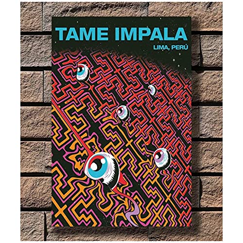 ZQXXX Tame Impala imagen abstracta psicodélica póster de arte e impresiones lienzo pintura decoración del dormitorio impresión en lienzo-60x80 cm sin marco