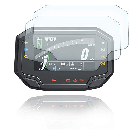 [2 unidades] Protector de pantalla para velocímetro adecuado para Kawasaki Z650 Z900 ZH2 2020+ 2 x Ultra Clear