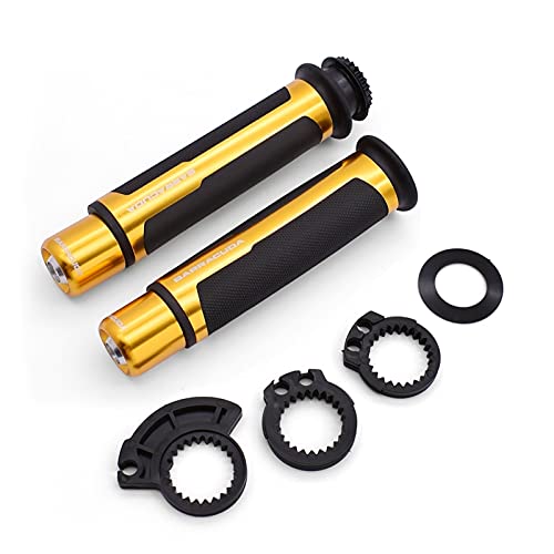 Accesorios De Motocicleta CNC Universal 7/8 `` 22MM Puños De Manillar Y Manillar para B-MW K1200 R S K1300 S R GT K1600 GT GTL R1250GS Accesorios (Color : Gold)