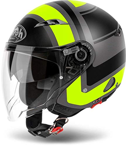 AIROH Jet Casco de Moto City One Wrap Amarillo Mate S