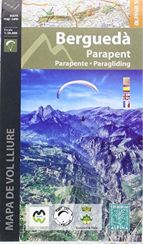 Berguedà parapente. Mapa de vuelo libre. Escala 1:50.000. Editorial Alpina.