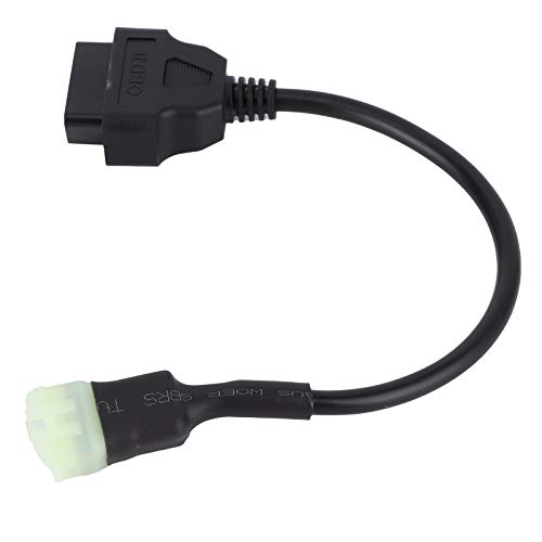 Cable OBD2 de 6 pines, adaptador de diagnóstico de arnés de coche, herramienta de reparación automática ABS para Kawasaki Z900 / Z900RS / ZX10R / ZX14R / H2