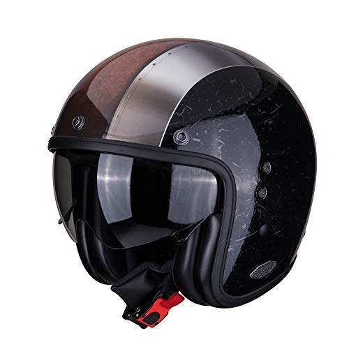 Casco de moto Scorpion BELFAST BYWAY Black-Silver, Negro/Gris, S