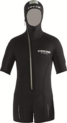 Cressi Shell Jacket Multi Thickness Lady Chaqueta de Buceo, Mujer, Negro, M/3