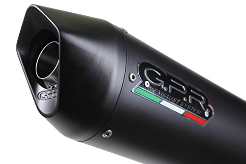 GPR EXHAUST SYSTEM Tubo de escape GPR silenciador para Kawasaki Ninja 125 2019 terminal de escape homologado con empalme, serie Furore negro