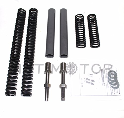 HTTMT- tenedor de bajada de 1 – 2 pulgadas suspensión bajante Kit para 00-16 Harley 41 mm Softail