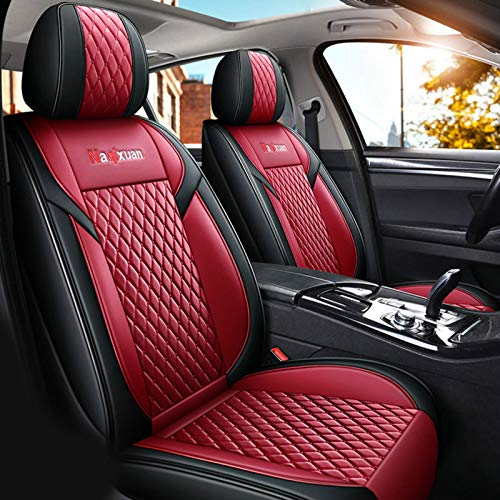 HZWZ Cubiertas De Asientos para Automóviles, Cojines De Asiento De Vehículos Impermeables De Cuero, Ajuste Universal para Crosstour CHR Auto Truck Sedan Sedan,D