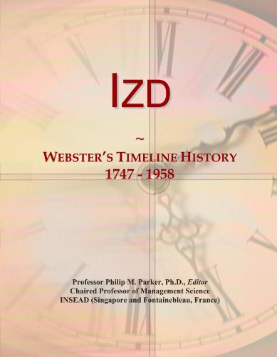 Izd: Webster's Timeline History, 1747 - 1958