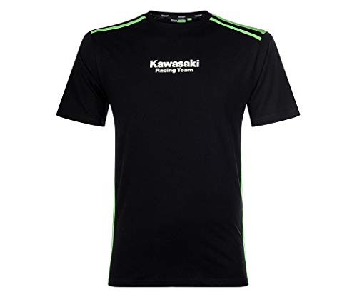 Kawasaki Camiseta KRT para niños, color negro y verde de BikerWorld Color negro y verde. 68/80 cm