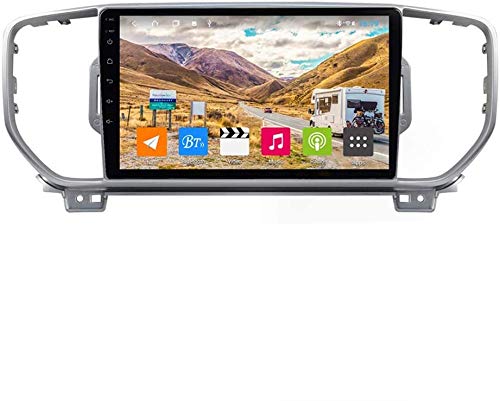 LINGJIE Android Car Stereo Radio Doble DIN de navegación GPS para Kia Sportage KX5 2016-2018 Sat Nav 9 Pulgadas de Pantalla táctil Multimedia Reproductor de vídeo,C100