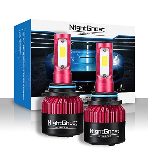 Nightghost 2019 - Juego de bombillas LED para faros delanteros 9006 72 W 9000 LM/set 6500 K blanco frío