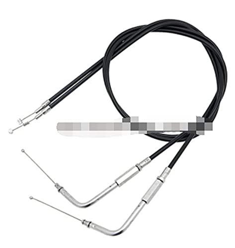 TTRS Store Cable de Embrague de Embrague de línea de Acelerador extendido Modificado Ajuste para Harley Iron XL 883 1200 DYNA Softail Fat Boy Heritage Road King (Color : Throttle 130cm)