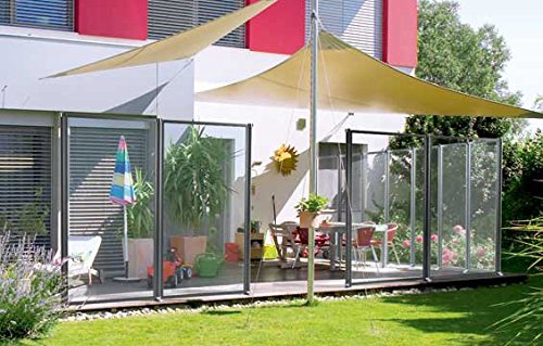 Ultra Jet Cortavientos WindFix de cristal, valla de jardín, protección visual, limitación (514,50 cm)