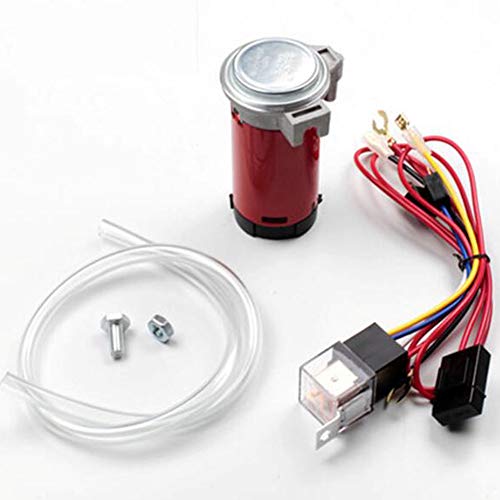 WTTWW Bomba De Aire del Coche Bocina del Compresor De Aire 24V La Bomba De Aire del Motor del Coche No Se Oxida Bocina Kit De Compresor De Bocina De Coche Compresor De Coche Compresor,Red b,24V