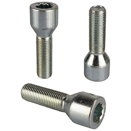 20 Tornillo de Estrella Cinc M12 X 1.5 X 30 Cono Kegelbund Coche de Estilo Barracuda Tornillos de Rueda Pernos D23