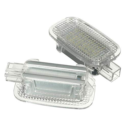 2pcs LED Luces de la Sombra del Footwell del Equipaje de la cortesía de la Puerta del Coche para Mercedes/B / ENZ W204 W216 W217 W221 R230 C197 W212 W169 Canbus