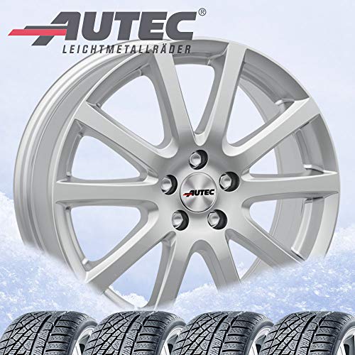 4 Invierno ruedas autec skandic 6,5 x 16 ET45 5 X 114,3 Brillant Plata con 215/60 R16 99H XL hankook Invierno I * CEPT evo2 W320 XL para Suzuki SX4 S de Cross Vitara