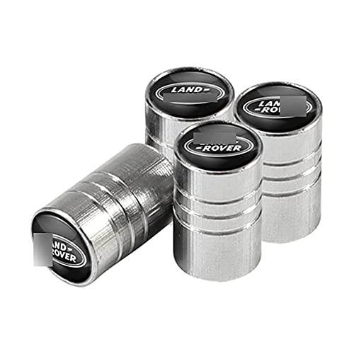 4 Piezas Coche Metal Tapas para válvulas De NeumáTico, para Ran-GE Ro-Ver Freelander Evoque Defender SV SVR Velar