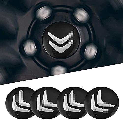 4 Piezas Coche Tapas Centrales Rueda Para Citroen C4 C5 C6 C8 C2 C3 C-Elysee AX BX CX DS DS4 DS5 Saxo,Tapas Centrales Para Llantas,Tapacubo Tapas Centrales Bujes Emblema Coche Accessories,56mm