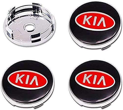 4 Piezas Tapas centrales, para KIA K2 K3 K5 Sorento Sportage R Rio Coche Central Llanta Rueda Cubre Embellecedor Insignia