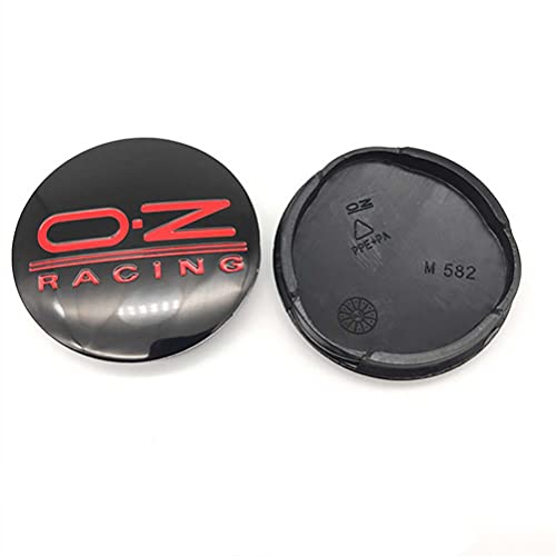 4pcs 55mm Tapa central de rueda Bujes Llantas Cubierta Emblema Buje insignia A prueba de polvo para OZ Racing M582