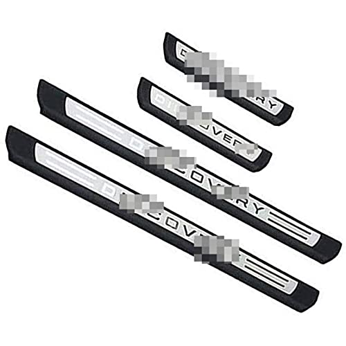 4Pcs Acero Inoxidable Placa de Desgaste del Alféizar Puerta para Land Rover Discovery 5 Sport 2015-2019, pegatina de acero inoxidable, protector de desgaste, accesorios de estilo automático