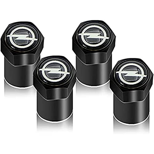 4Pcs Coche Tapas VáLvulas, para Opel Astra H G J Insignia Mokka Zafira Corsa Vectra C D Tapa VáLvula Neumá Tico Tapones Cubierta Antipolvo, Tire Valve Válvulas Neumáticos Decoración Accesorio