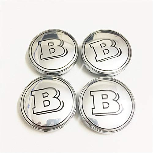 4pcs Juego De Tapas Centrales 60mm 75mm Para BRABUS Reemplazo Insignia Emblema Cubiertas Decorativas Ruedas Trim Car Styling Accessori