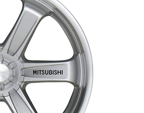 6 adhesivos de vinilo para llantas de aleación para Mitsubishi