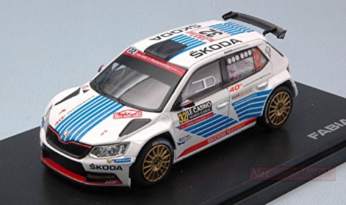 Abrex Model Compatible con Skoda Fabia III R5 N.32 8th Monte Carlo 2017 J.KOPECKY-P.DRESLER 1:43 DIECAST AB605TH