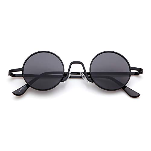 ADEWU Gafas de sol ovaladas Vintage Street Style Eyewear con borde de metal fino Hombres Mujeres