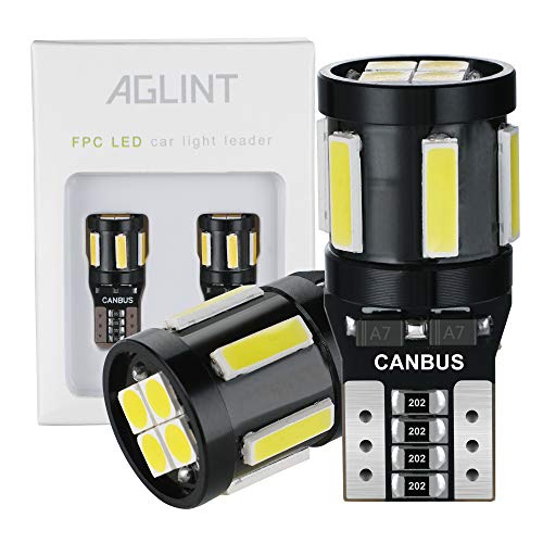 AGLINT T10 W5W LED CANBUS Coche LED Bombillas 6SMD 7020 4SMD 3030 Para Coches Luces De La Matrícula Luz de Puertas Posición Laterales Iluminación Interior o Exterior Luces Laterales Blanco