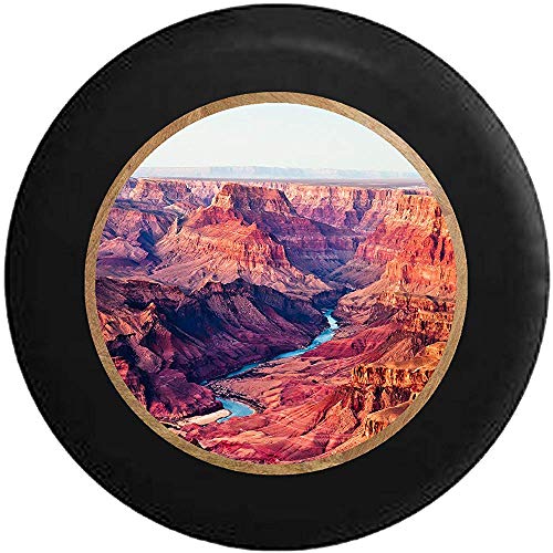 AllenPrint Wheel Cover,Grand Canyon River Valley Funcional Cubiertas De Llantas para La Mayoría De Las Ruedas De Vehículos 70-75cm