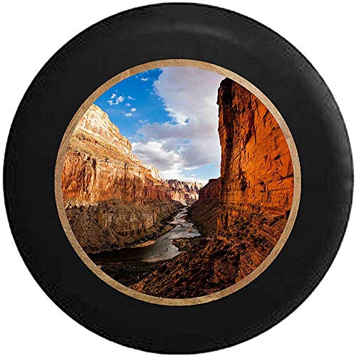 AllenPrint Wheel Cover,Grand Canyon River View from Shore Cubiertas De Llantas Adaptables para Ruedas Auto SUV Wheel 70-75cm