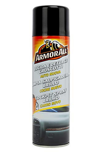 Armor All 83500SPI Limpia Salpicaderos Aroma New Car 500 ML Eficaz para plástico, Vinilo y Goma, Gris