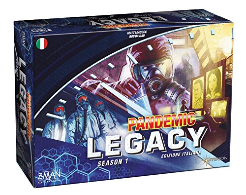 Asmodee – Pandemic Legacy: Season 1, Juego de Mesa, edición en Italiano, Color Azul, 8385
