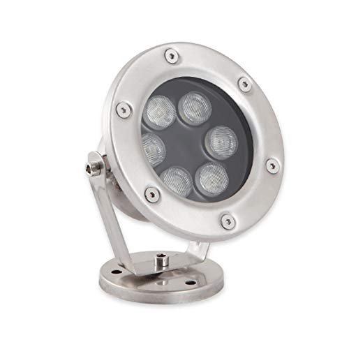 ASPZQ Luces Subacuáticas Led Acero Inoxidable Completo IP68 Súper Resistente Al Agua Piscina Fuente Acuario Pecera Estanque Iluminación Led 12V / 24V Luces del Paisaje Decoración navideña